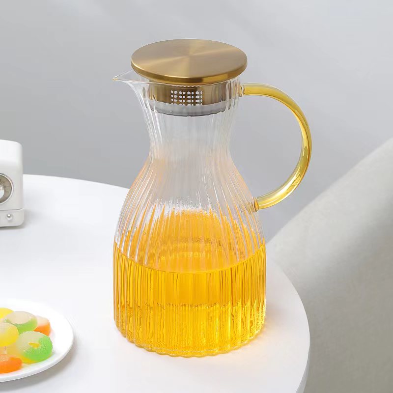 750ml Small Heat Resistant Borosilicate Water Carafe Glass Pitcher